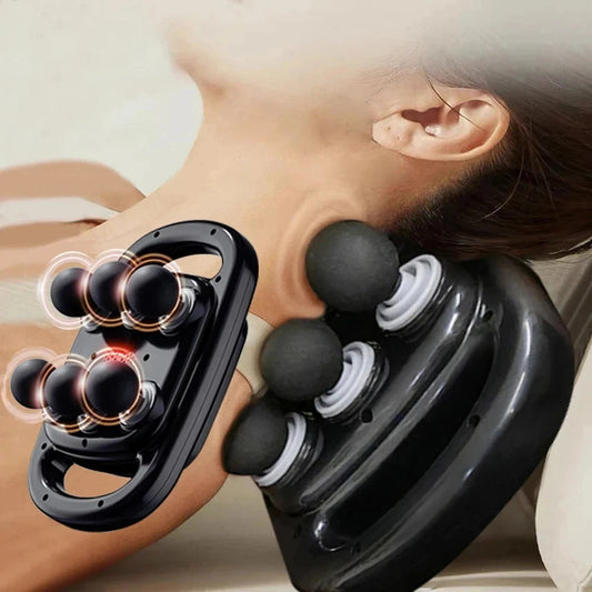 DeepKnead Neck & Shoulder Massager™ — 6-Node Shiatsu Pain Relief
